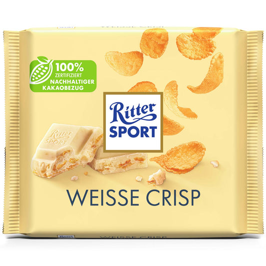Ritter Sport Weisse Crisp 100g weisse Schokolade Tafel
