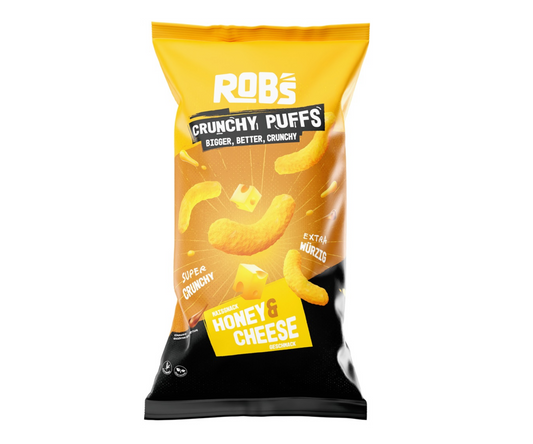 Rob´s Crunchy Puffs Honey & Cheese 130g Chips Verpackung