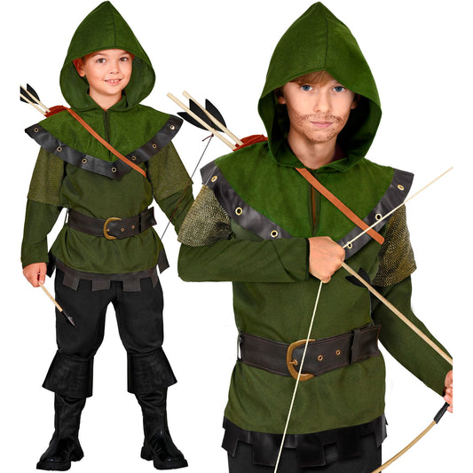"ROBIN OF SHERWOOD" (Oberteil mit Kapuze, Gürtel) – Vorderansicht