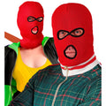 "ROTE BALACLAVA MASKE" – Vorderansicht