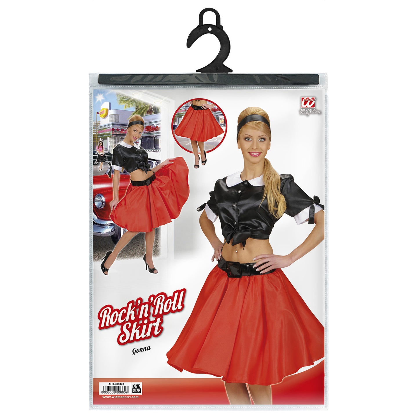 "ROTER SATIN ROCK MIT PETTICOAT" – Ansicht 5