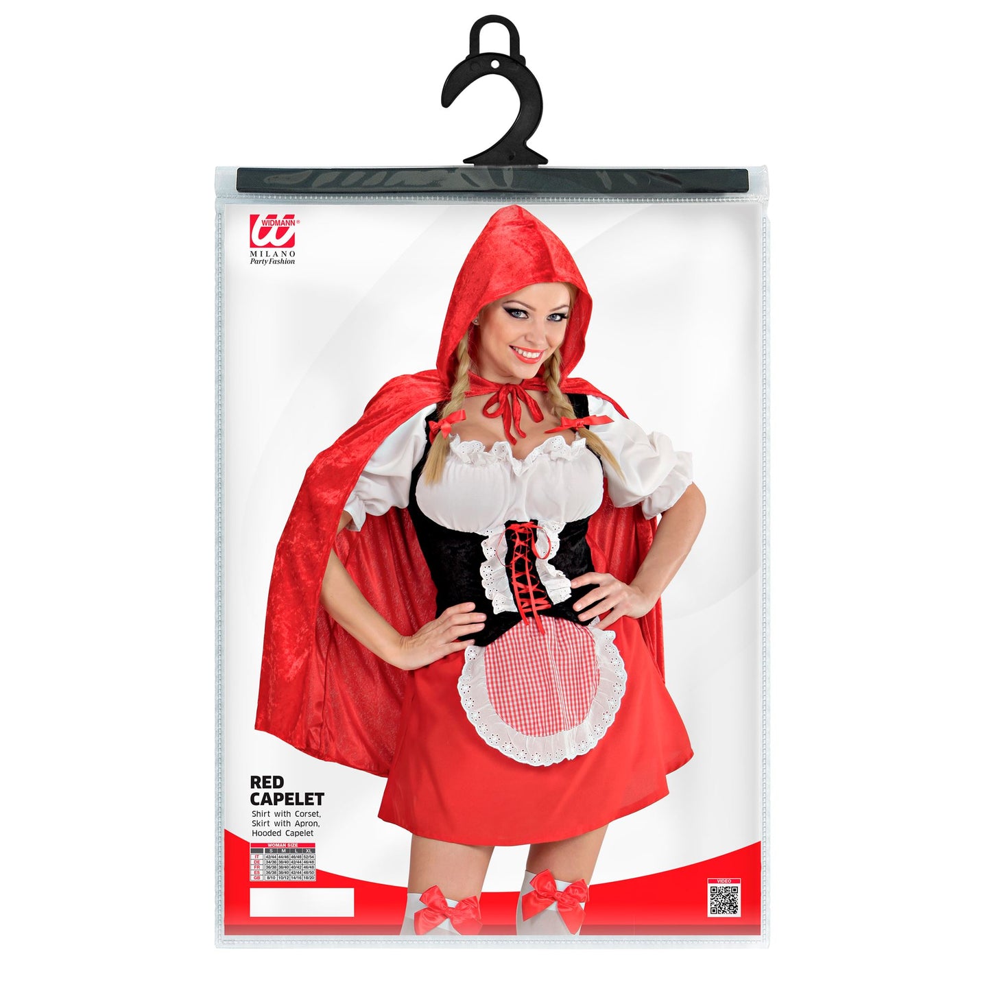 "ROTKÄPPCHEN" (Bluse mit Korsett, Rock mit Schürze, Mäntelchen mit Kapuze) – Ansicht 4