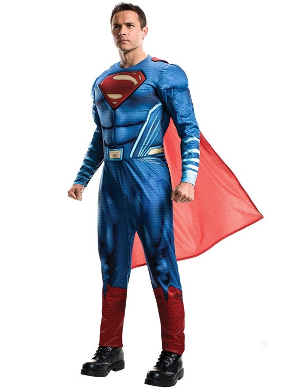 Rubies DC Comics Superman Dawn of Justice Kostüm Blau-Rot – Erwachsene - Fasnacht24.ch