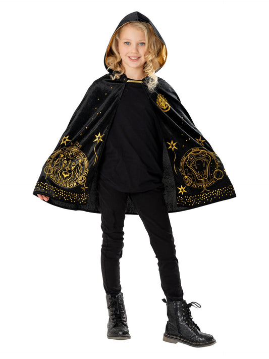 Rubies Harry Potter Gold Umhang – Kinder Cape Aus Satin – Produktansicht