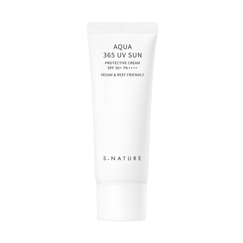 S.Nature, Aqua 365 UV Sun, Befeuchtend und schützend, Sonnencreme, Für das Gesicht, SPF 50, 40 ml