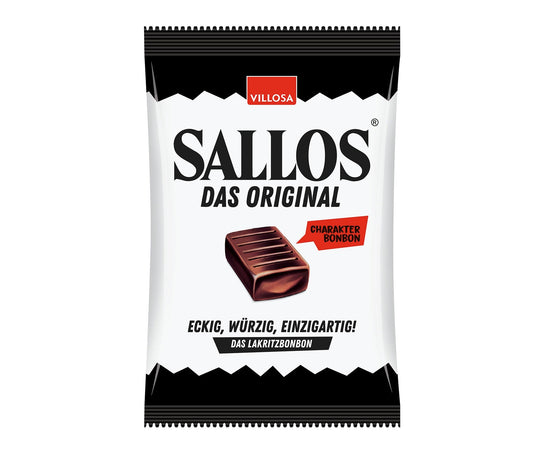 Sallos Das Original 750g Extrastarke Hartkaramellen mit Lakritzgeschmack – Produktansicht