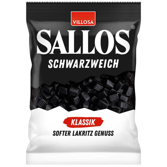 Sallos Schwarzweich Klassik 200g Weichlakritz