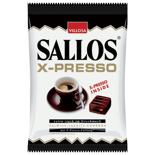 Sallos X-Presso 135g Lakritz Hartkaramellen