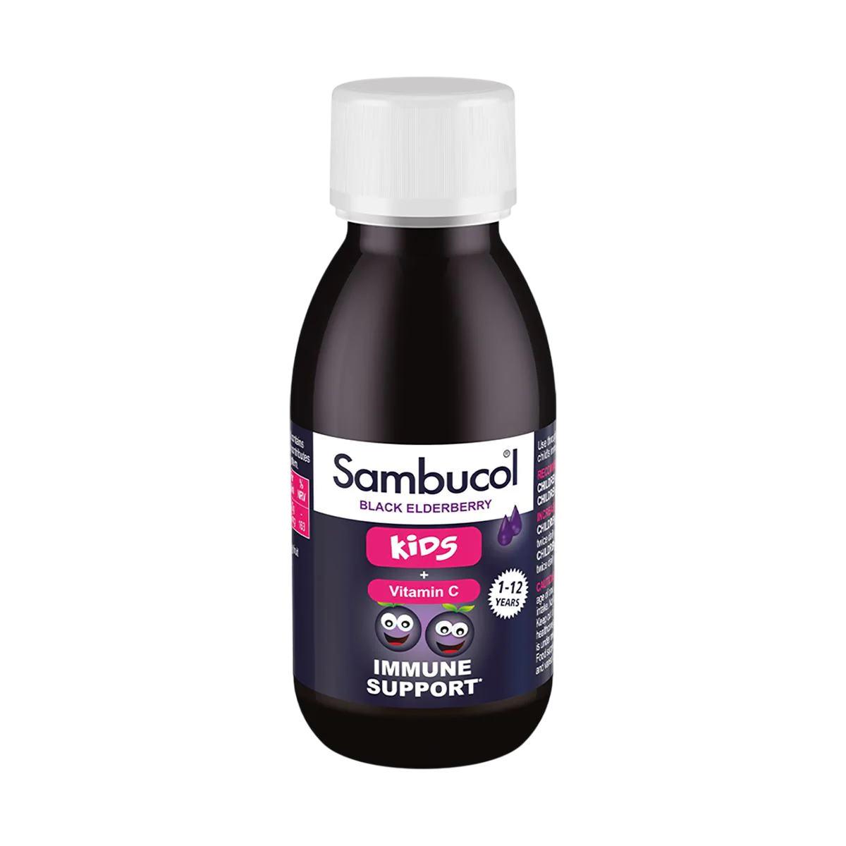 Sambucol Sambucol, Kids, Schwarzer Holunder und Vitamin C, Unterstützen Sie das Immunsystem, Sirup, 120 ml Regular