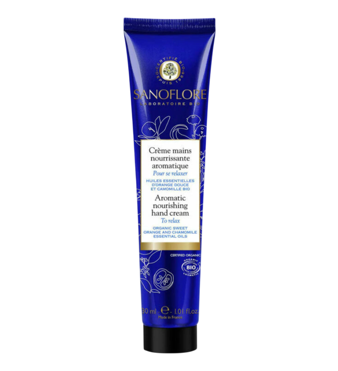 Sanoflore, Aromatic Nourishing, Hydratisierend, Handcreme, 30 ml *Tester