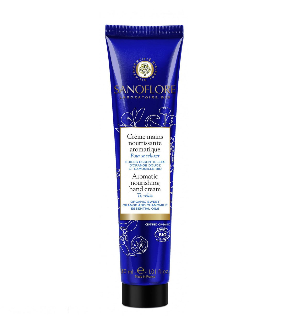 Sanoflore, Aromatic Nourishing, Entspannend, Handcreme, 30 ml *Tester
