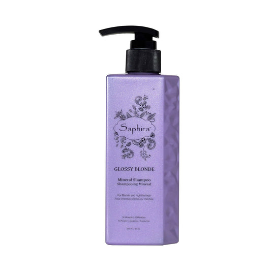 Saphira Saphira, Glossy Blonde, Reich an Mineralien, Haarfarben-Shampoo, Für blondes Haar, Blonde, 250 ml Regular