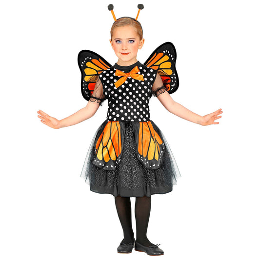"SCHMETTERLING" (Kleid mit Tutu, Flügel, Antennen) – Vorderansicht