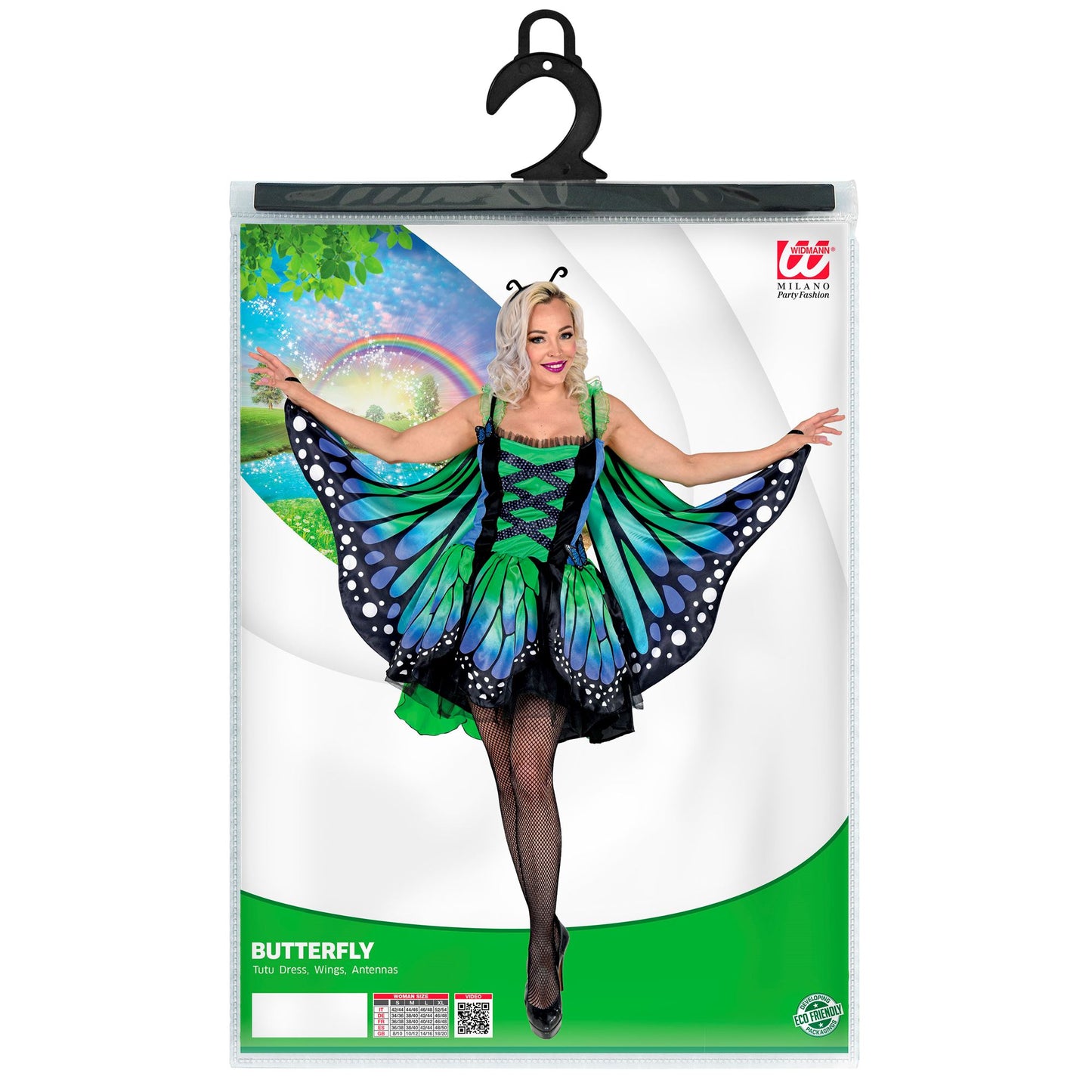 "SCHMETTERLING" (Kleid mit Tutu, Flügel, Antennen) – Ansicht 4