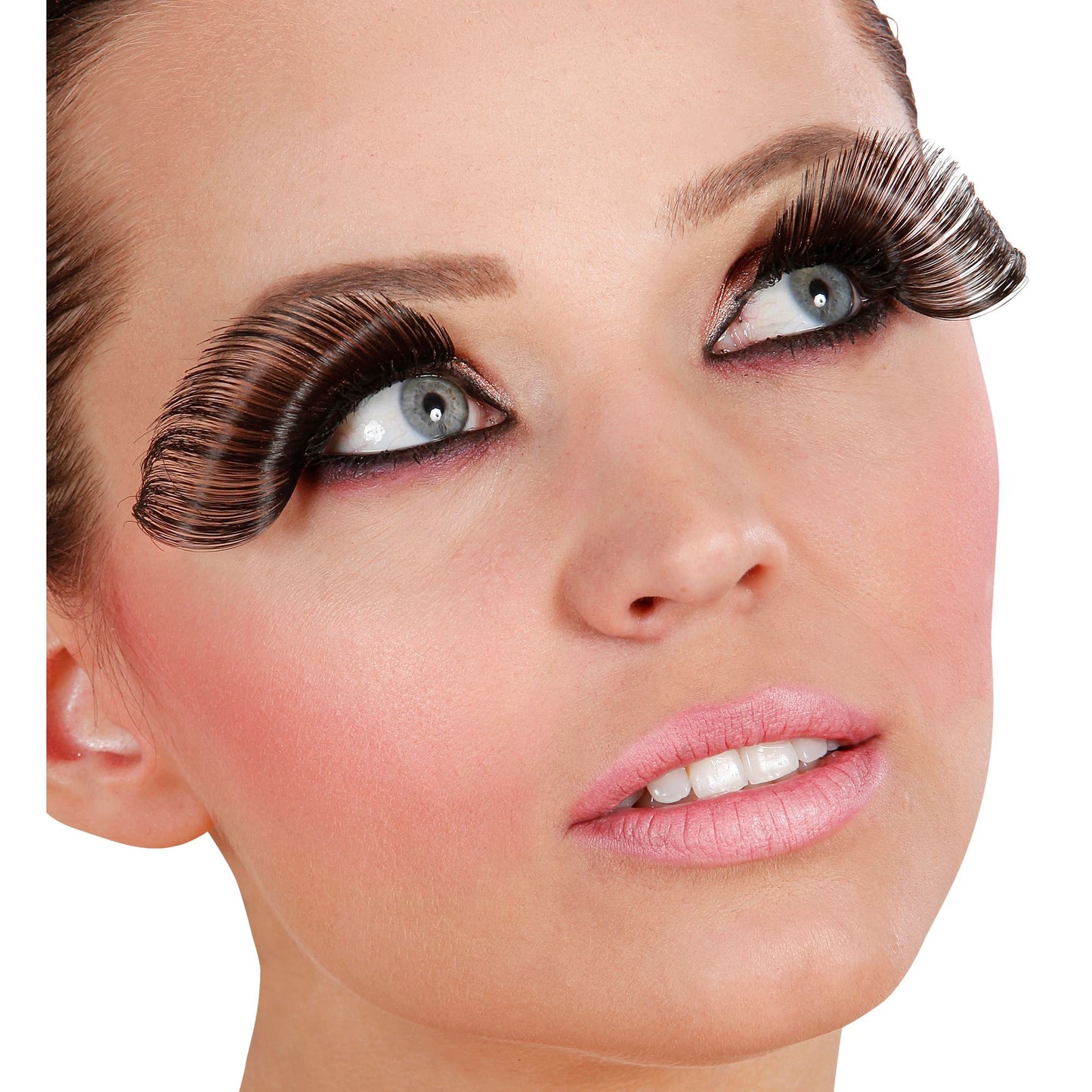 "SCHWARZE SUPERLANGE WIMPERN" mit Klebstofftube – Ansicht 4