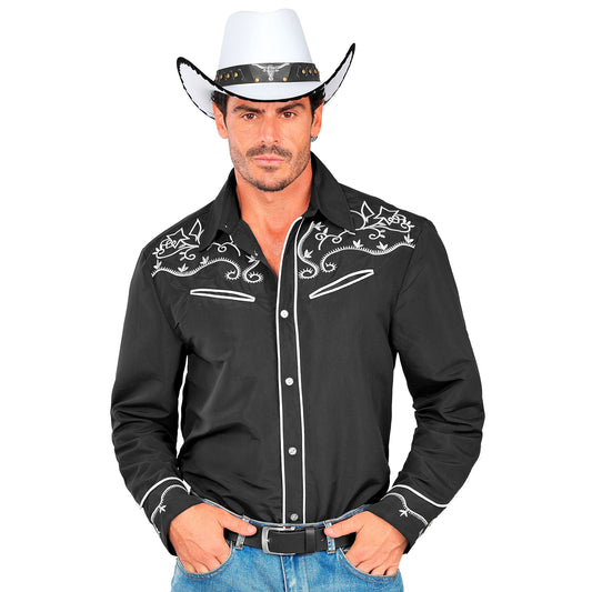 "SCHWARZES COWBOY HEMD" – Vorderansicht