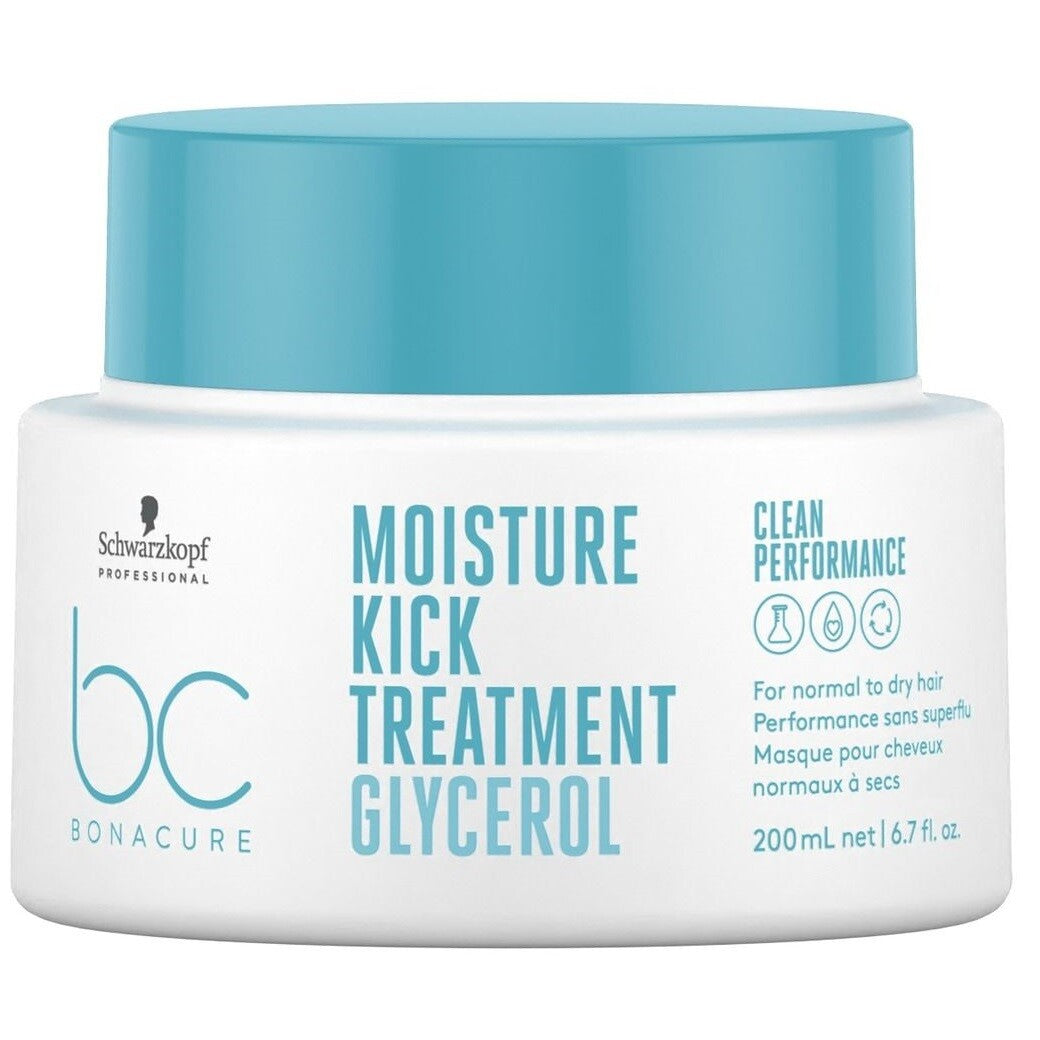Schwarzkopf Professional, Bonacure Moisture Kick, Haarbehandlungs-Crememaske, Hydratisierend, 200 ml