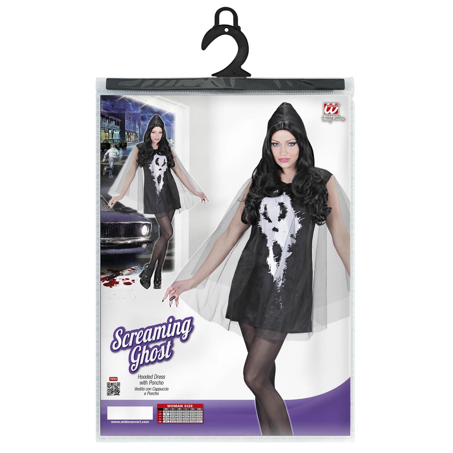 "SCREAMING GHOST LADY" (Kleid, Poncho) – Ansicht 4