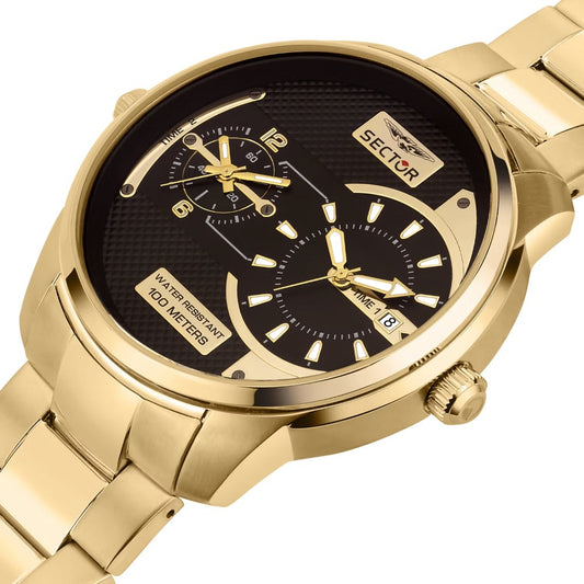SECTOR No Limits R3253102026 Dual Time Armbanduhr 48 mm Silber ansicht-2