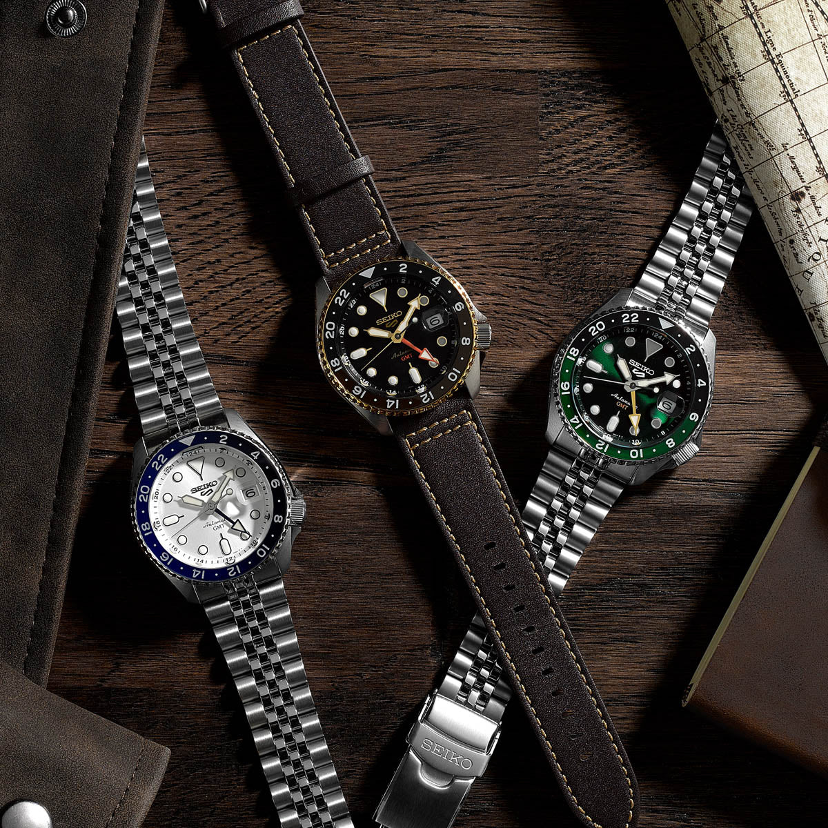 SEIKO 5 SPORTS FIELD GMT Automatic SSK033K1 Date - Armbanduhr 42 mm ansicht-3