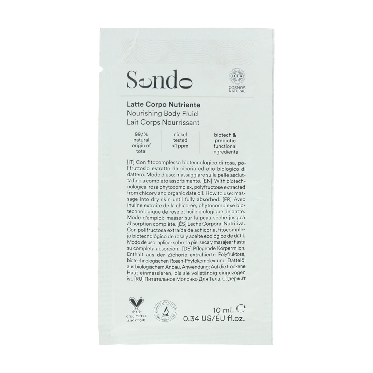 Sendo, Sendo, Nährend, Körpermilch, 10 ml