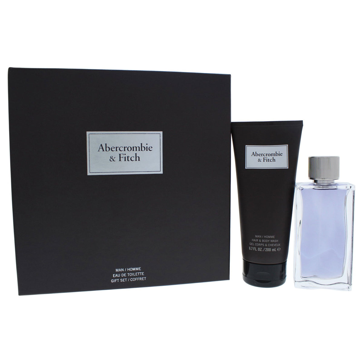 Set Abercrombie & Fitch: First Instinct, Eau De Toilette, For Men, 100 ml + First Instinct, Cleansing, Shower Gel, For All Skin Types, 200 ml