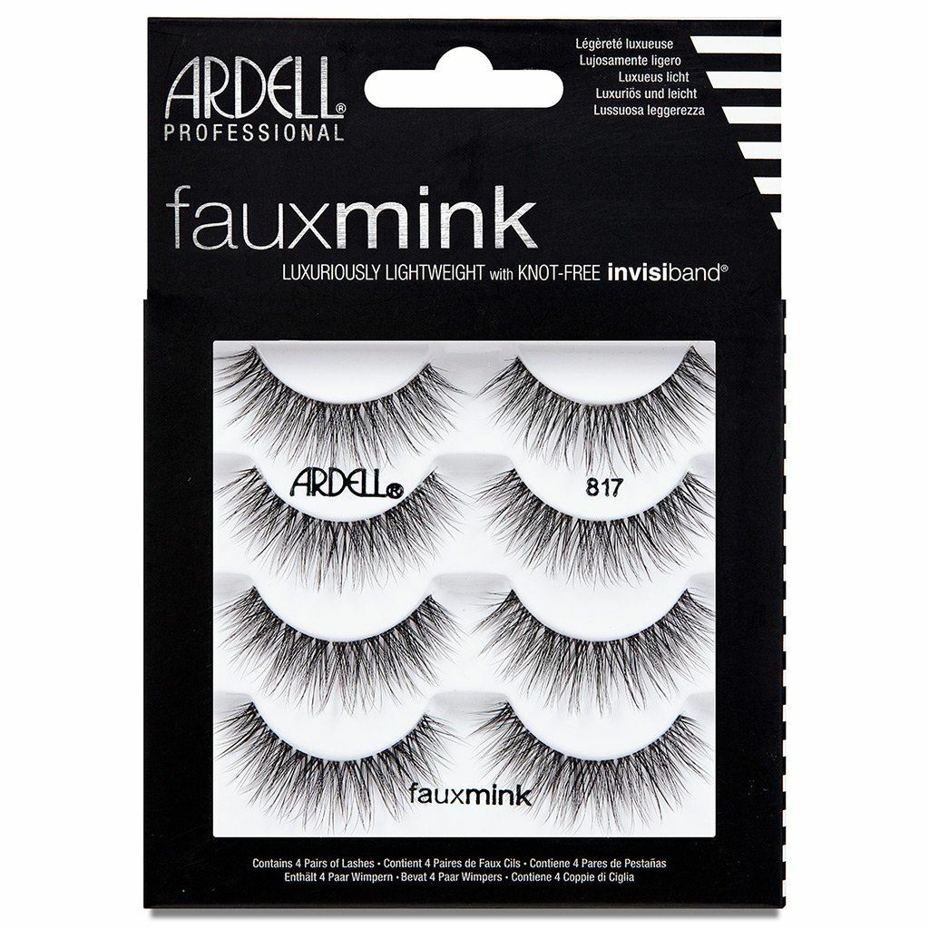 Set, Ardell, Faux Mink, False Eyelashes, 817, 4 pcs