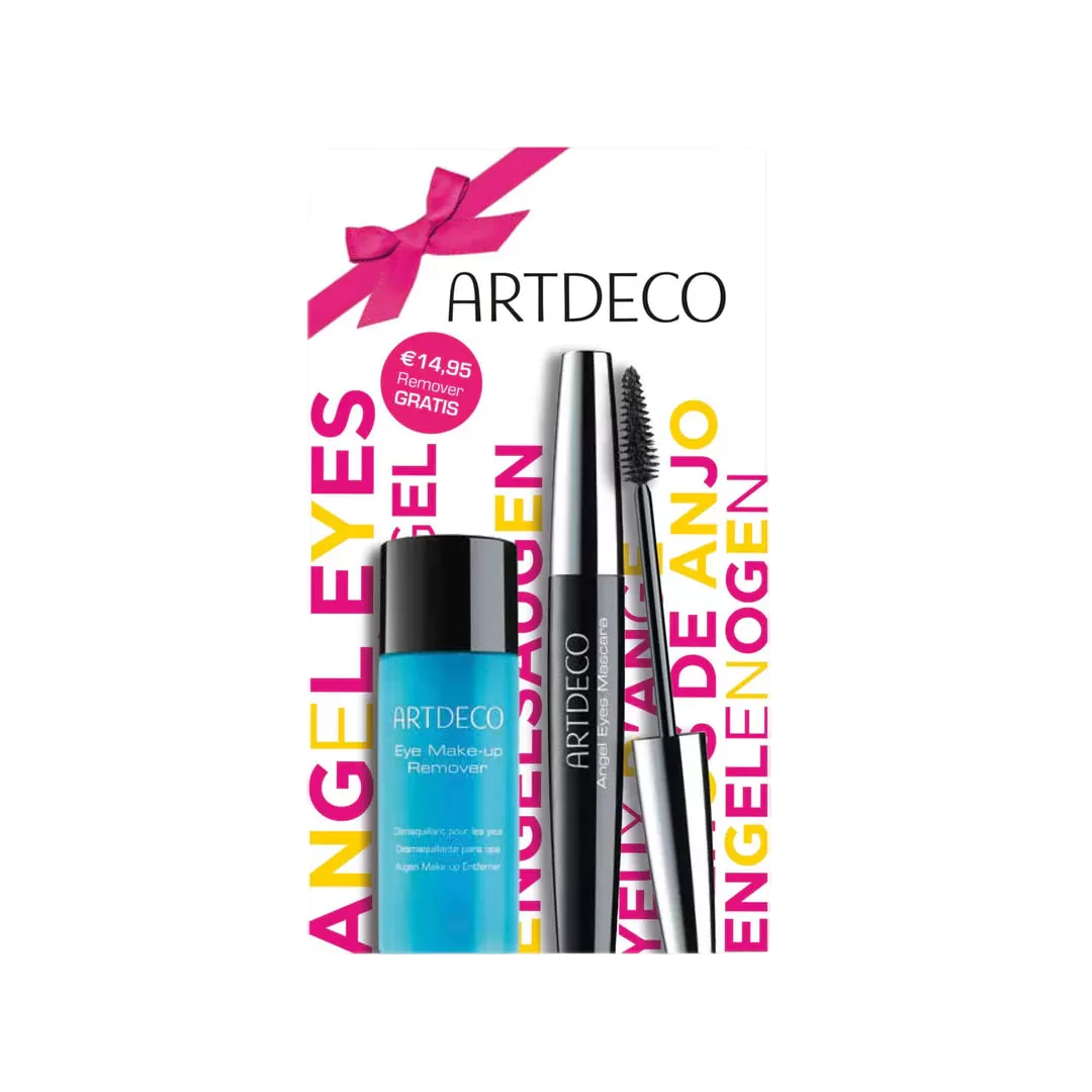 Set ArtDeco: Angel Eyes, Volumizing & Defining, Mascara, 01, Black, 10 ml + Eye Make-up, Makeup Remover Lotion, 40 ml