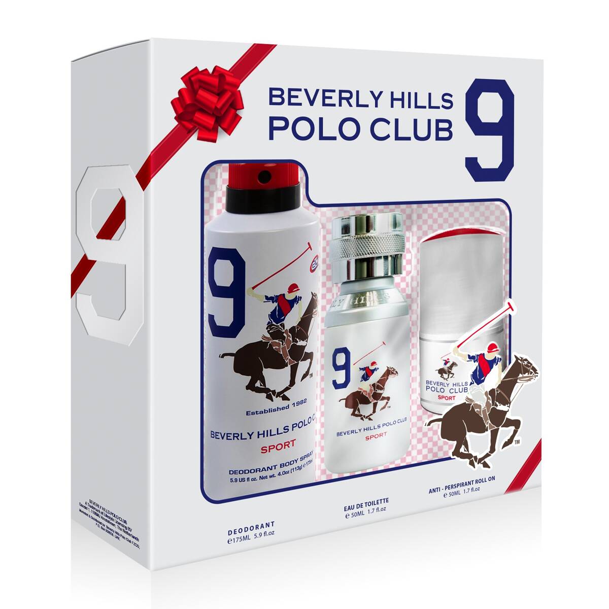 Beverly Hills Polo Club Parfümset Set Beverly Hills Polo Club: 1982 - Sport 9, Eau De Toilette, For Men, 50 ml + 1982 - Sport