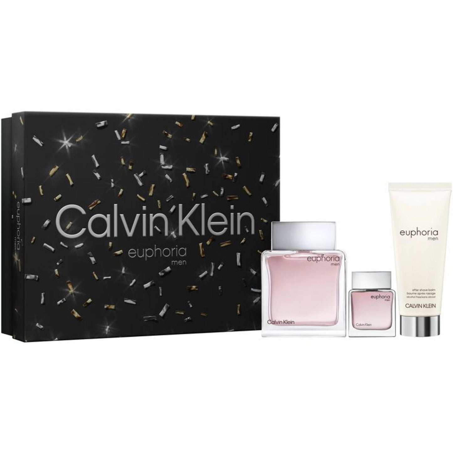 Calvin Klein Set: Euphoria Eau De Toilette & After-Shave Balm für Herren, 100 ml + 15 ml + 100 ml
