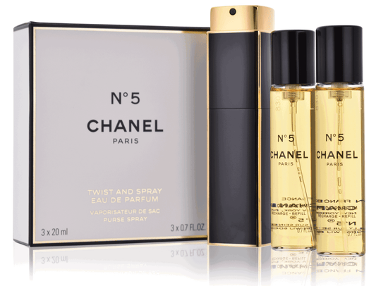 Chanel Parfümset Set Chanel: Chanel N°5, Eau De Parfum, For Women, Refillable, 20 ml + Set Duo, Chanel N°5, Eau De Parfum, Fo