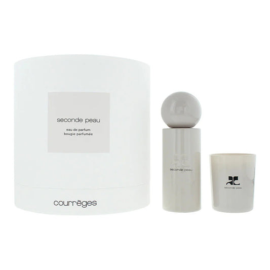 Courreges Parfümset Set Courreges: Seconde Peau, Eau De Parfum, Unisex, 100 ml + Seconde Peau, Scented Candle, 75 g Regular