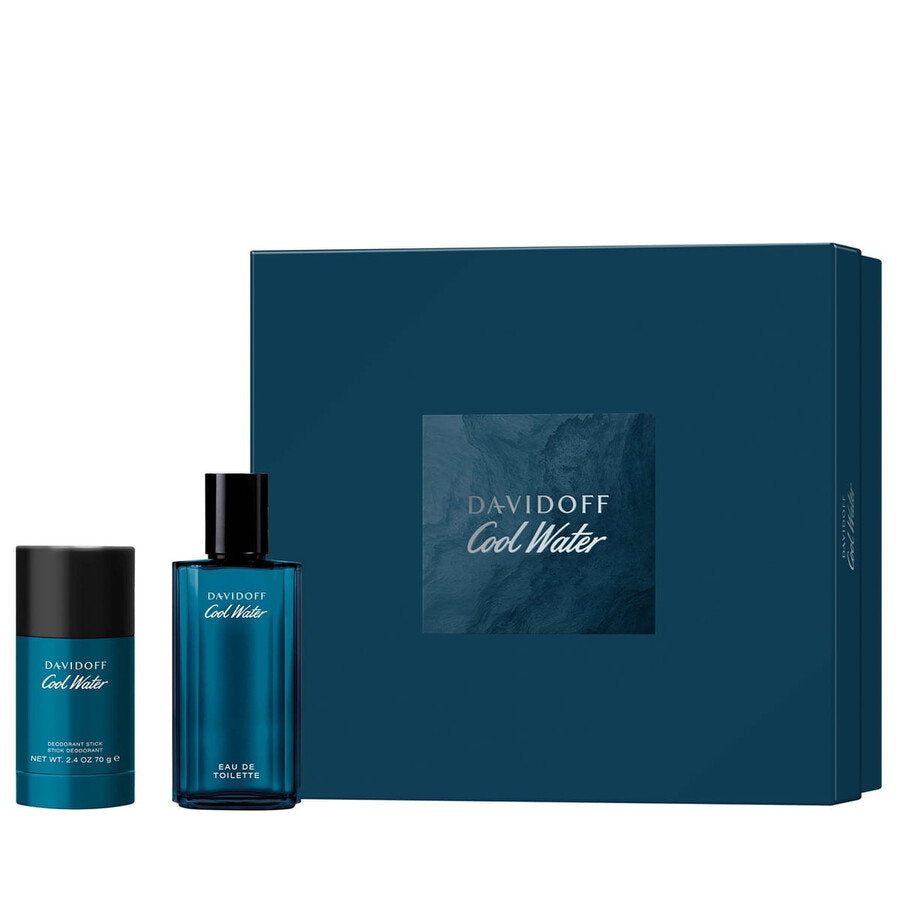 Davidoff Parfümset Set Davidoff: Cool Water, Eau De Toilette, For Men, 75 ml + Cool Water, 24h Protection, Deodorant Stick, F