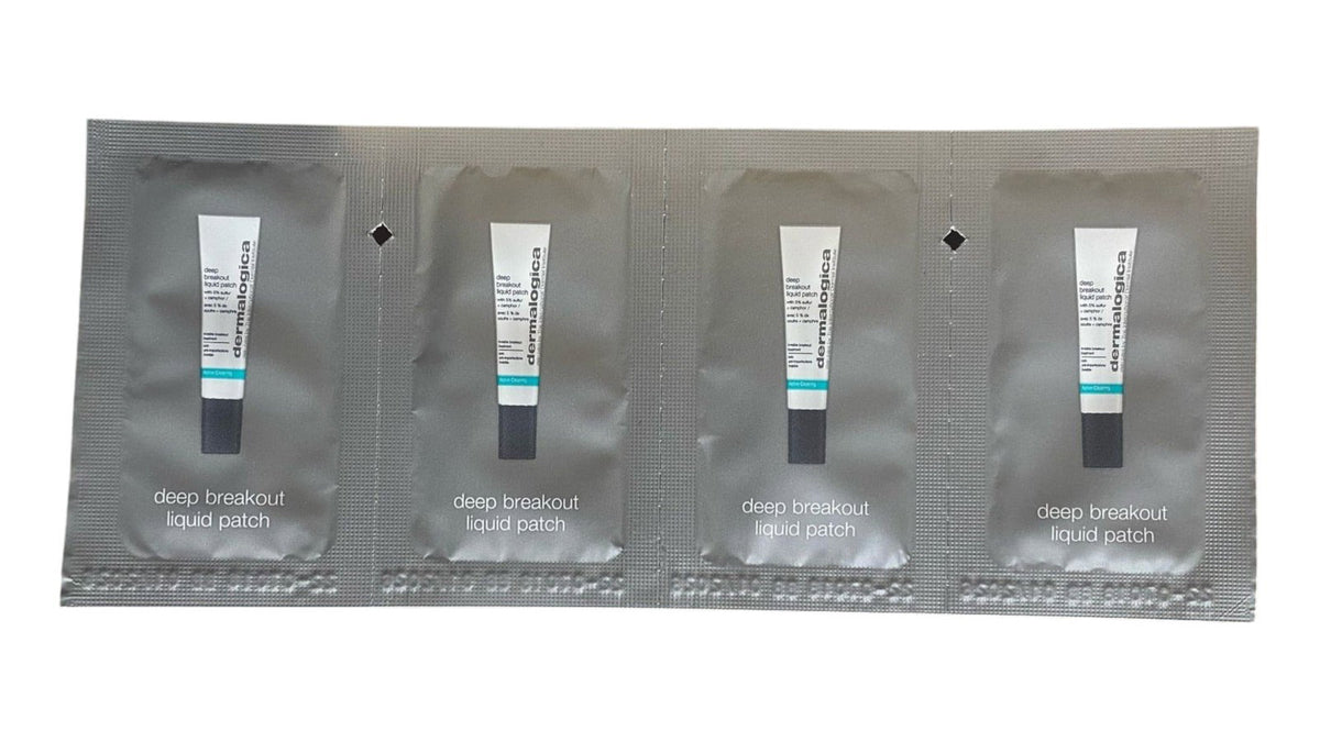 Setzen, Dermalogica, Deep Acne Liquid Patch, Schwefel, Anti-Akne, Lokale Behandlungslotion, Für zu Akne neigende Haut, Für das Gesicht, 4 stk, *Muster