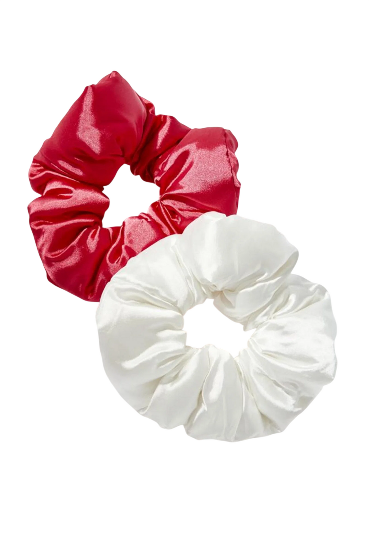 Set Duo, Brushworks, Brushworks, Hair Elastic, White & Red, 2 pcs