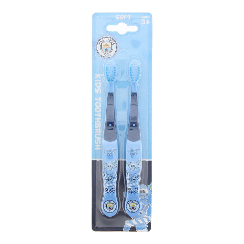 Epl Duo Set, Epl, Manchester City, Zahnbürste, Blau, 2 stk Regular