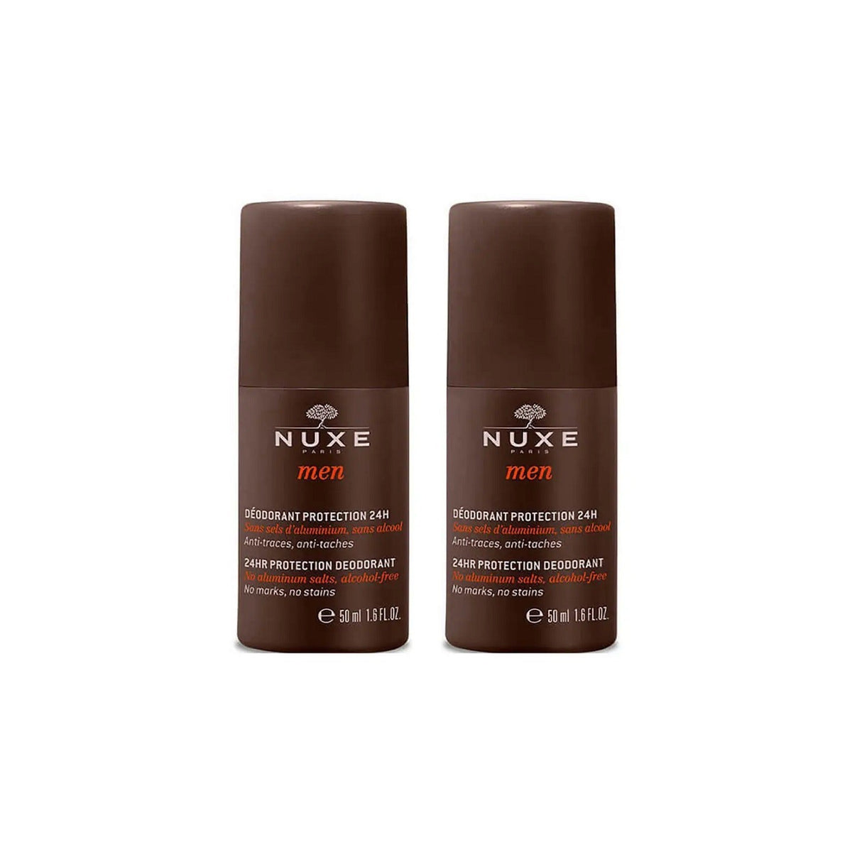 Duo Set, Nuxe, Men, 24h Schutz, Deodorant-Roll-On, Für Männer, 2 stk, 50 ml