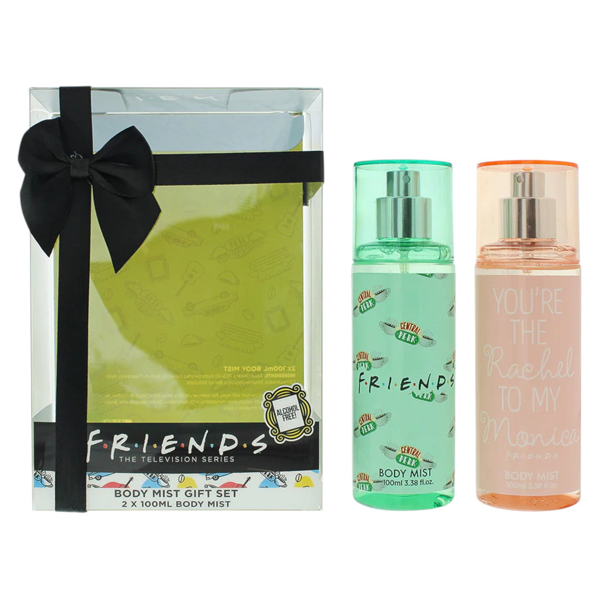 Duo Set, Warner Bros, Friends, Feuchtigkeitsspendend & glättend, Körperspray, 2 stk, 100 ml
