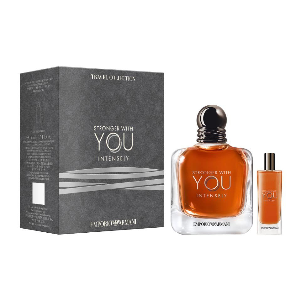 Emporio Armani Stronger With You Intensely Geschenkset 100 ml und 15 ml