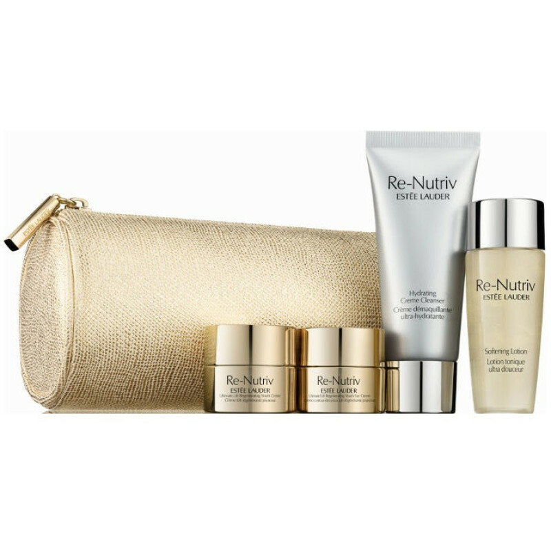 Re-Nutriv Deluxe Set Estee Lauder: Re-Nutriv, Hydrating, Cleansing Cream, 30 ml + Re-Nutriv - Ultimate Lift Regenerating Youth, Strengthens/Lifted & Radiant, Morning & Night, Cream, For Face, 7 ml + Re-Nutriv - Ultimate Lift Regenerating Youth,