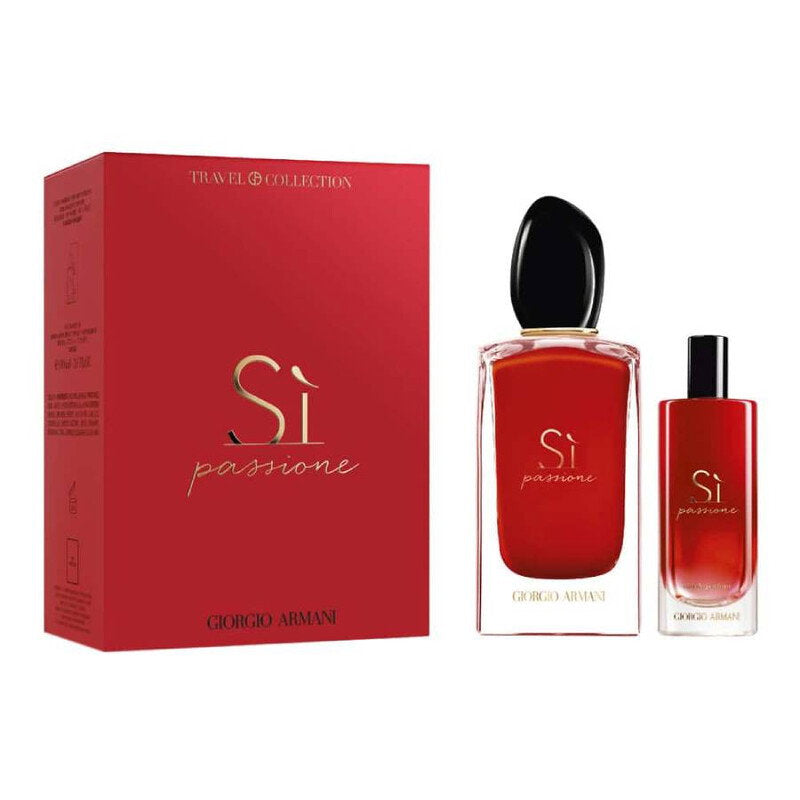 Giorgio Armani Sì Passione Eau de Parfum Set 100 ml und 15 ml Miniatur