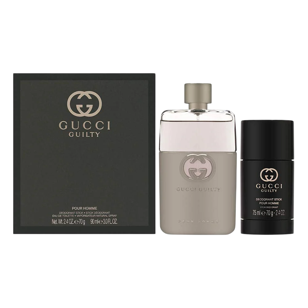Gucci Guilty Geschenkset für Herren mit Eau de Toilette 90 ml und Deodorant-Stick 75 g