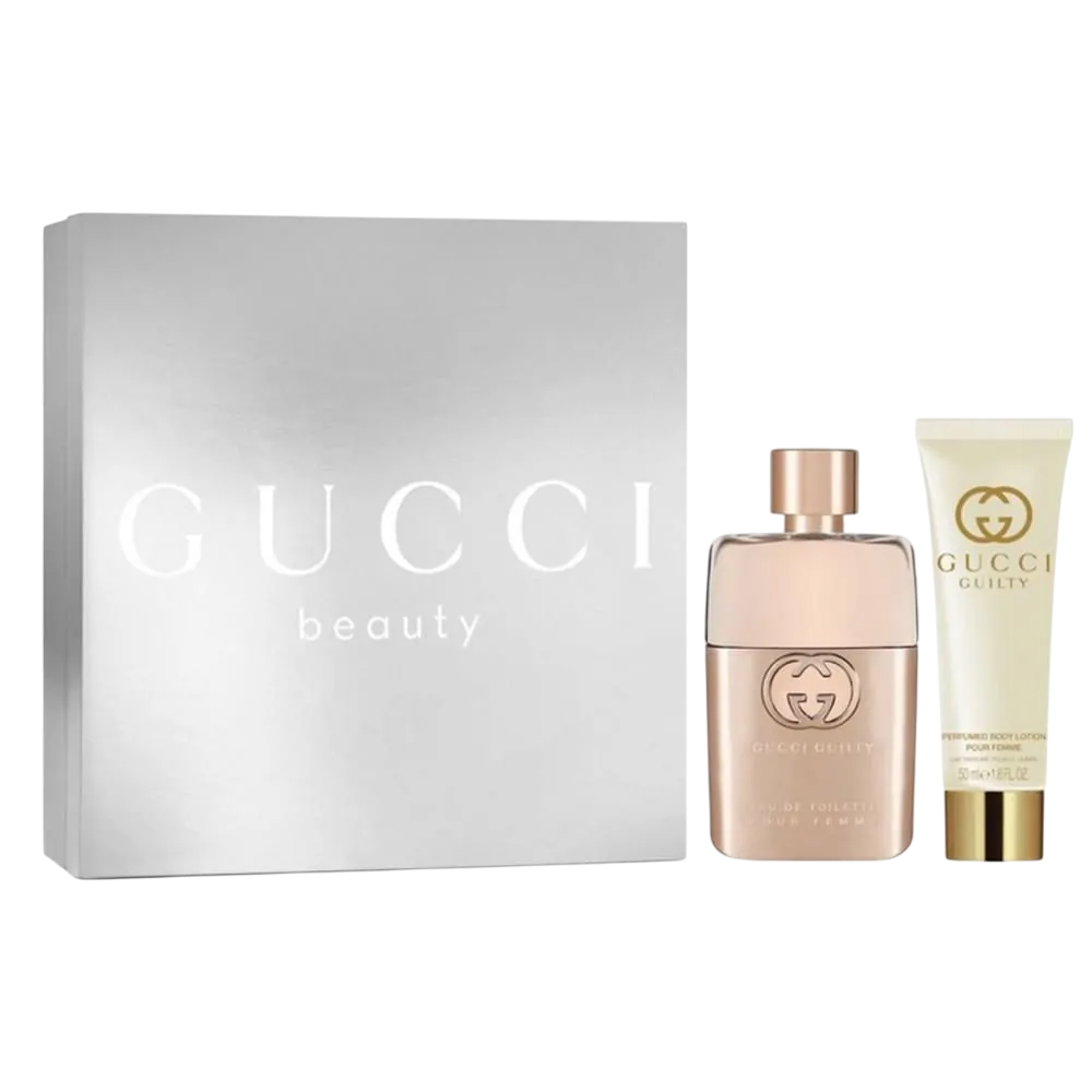 Gucci Parfümset Set Gucci: Guilty Pour Femme, Eau De Toilette, For Women, 50 ml + Guilty, Moisturizing, Body Lotion, 50 ml Re