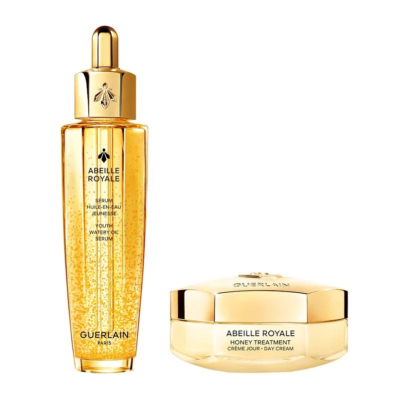 Guerlain Abeille Royale Pflege-Set mit Tagescreme und Gesichtsserum 2 x 50 ml