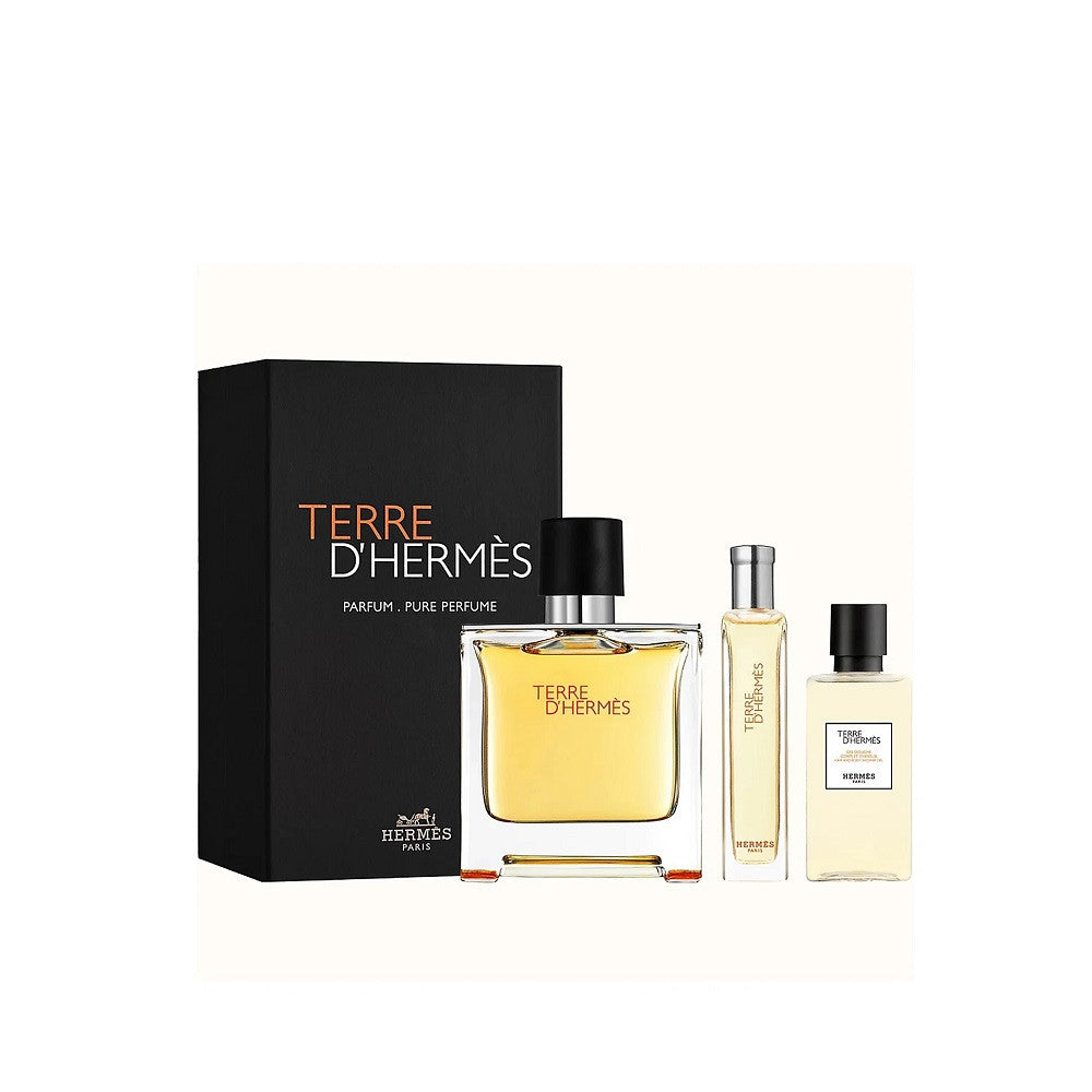 Hermes Parfümset Set Hermes: Terre d'Hermes, Eau De Parfum, For Men, 75 ml + Terre d'Hermes, Eau De Parfum, For Men, 15 ml +