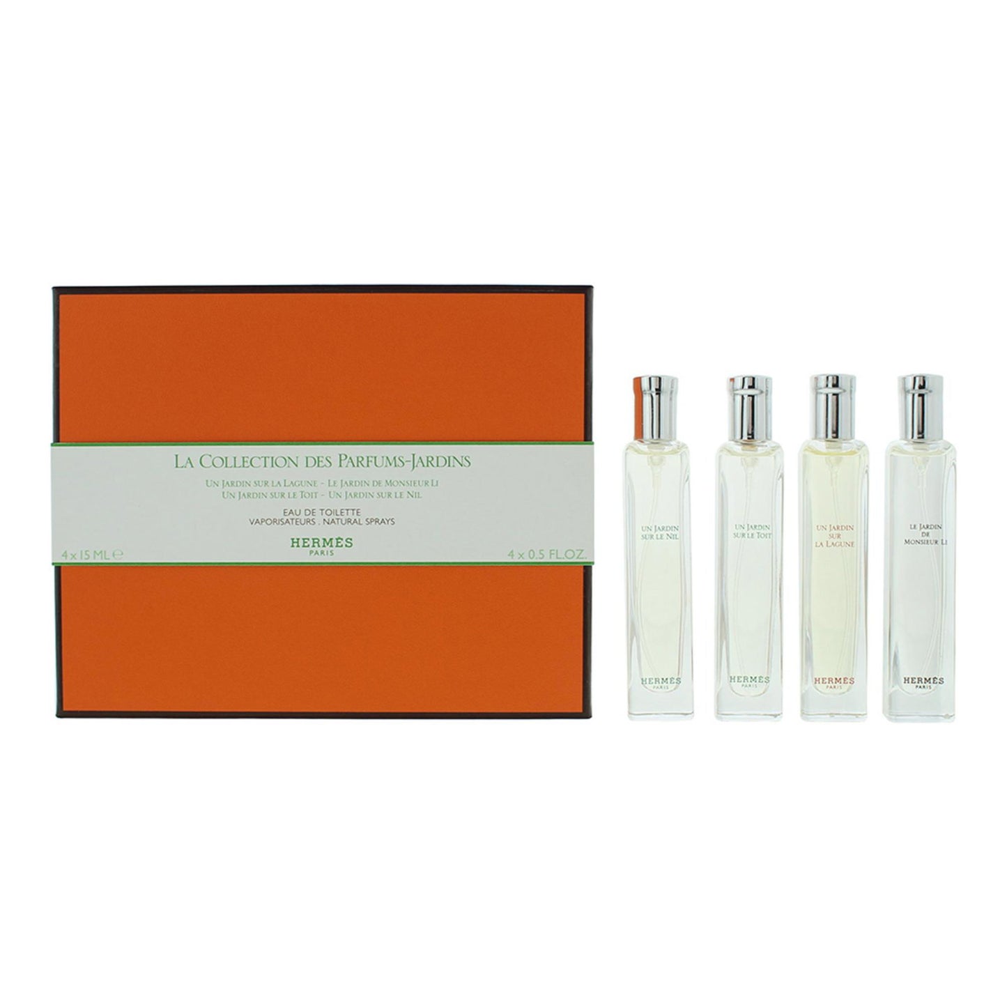 Hermes Parfümset Set Hermes: Un Jardin Sur Le Nil, Eau De Toilette, Unisex, 15 ml + Un Jardin Sur Le Toit, Eau De Toilette, U