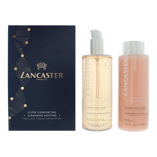 Lancaster Hautpflegeset Set Lancaster: Skin Essentials, Vegan, Hydration and Soothing, Tonic Lotion, Face, 400 ml + Skin Esse