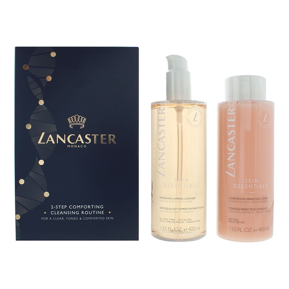 Set Lancaster: Skin Essentials, Vegan, Hydration and Soothing, Tonic Lotion, Face, 400 ml + Skin Essentials, Makeup Remover Lotion, 400 ml