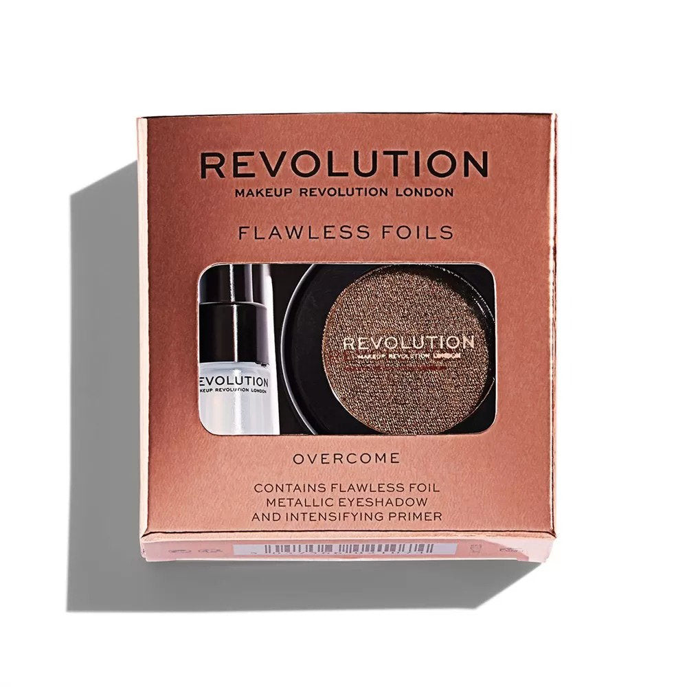 Makeup Revolution Schminkset Set Makeup Revolution: Flawless Foils, Vegan, Eyeshadow Primer, 2 ml + Flawless Foils, Vegan, Ey