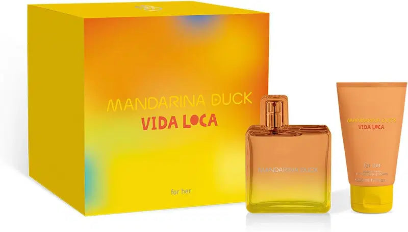 Set Mandarina Duck: Vida Loca, Eau De Toilette, For Women, 100 ml + Vida Loca, Hydrating, Daily, Body Lotion, 50 ml